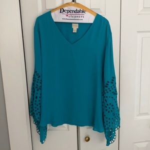 CHico size 3 blouse fully lined blouse.